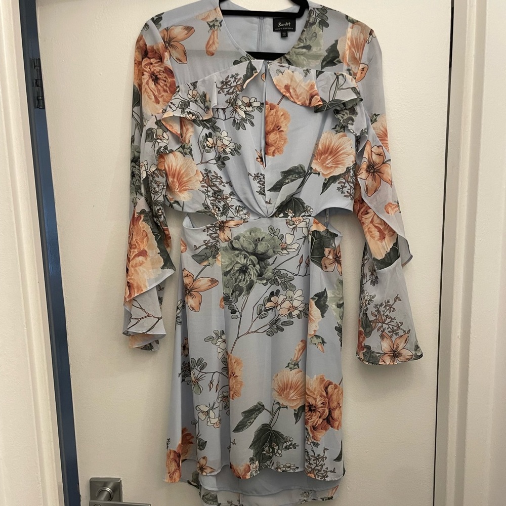 Bardot Cut-Out Floral Dress in Aus/UK 12, US 8/M, EUR 40